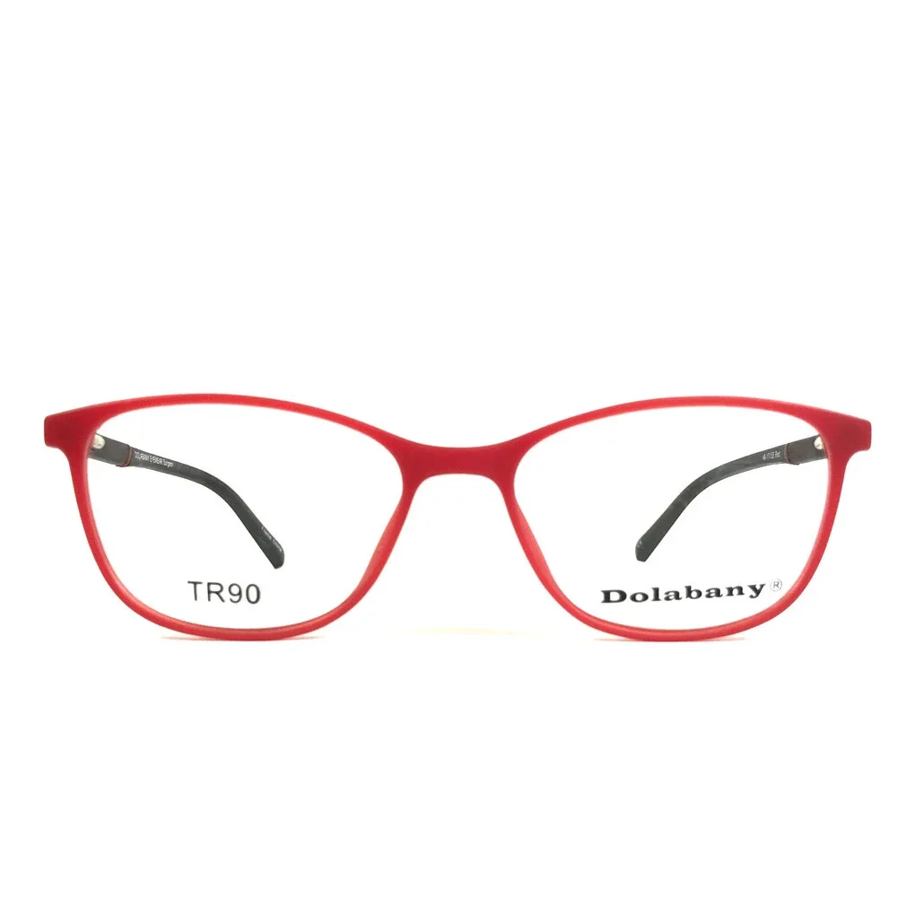 Dolabany Eyeglasses Frames Surgeon Matte Red Black Cat Eye Full Rim 48-17-135